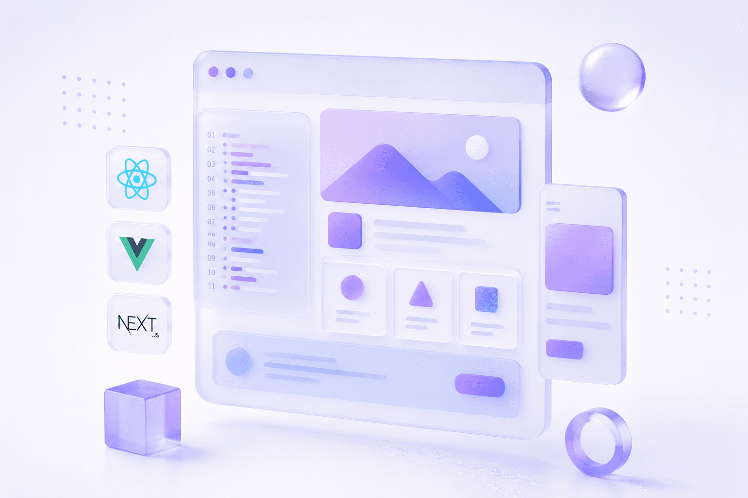 Web development illustration