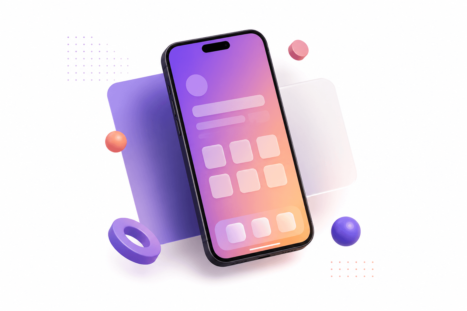 Mobile app development illustration
